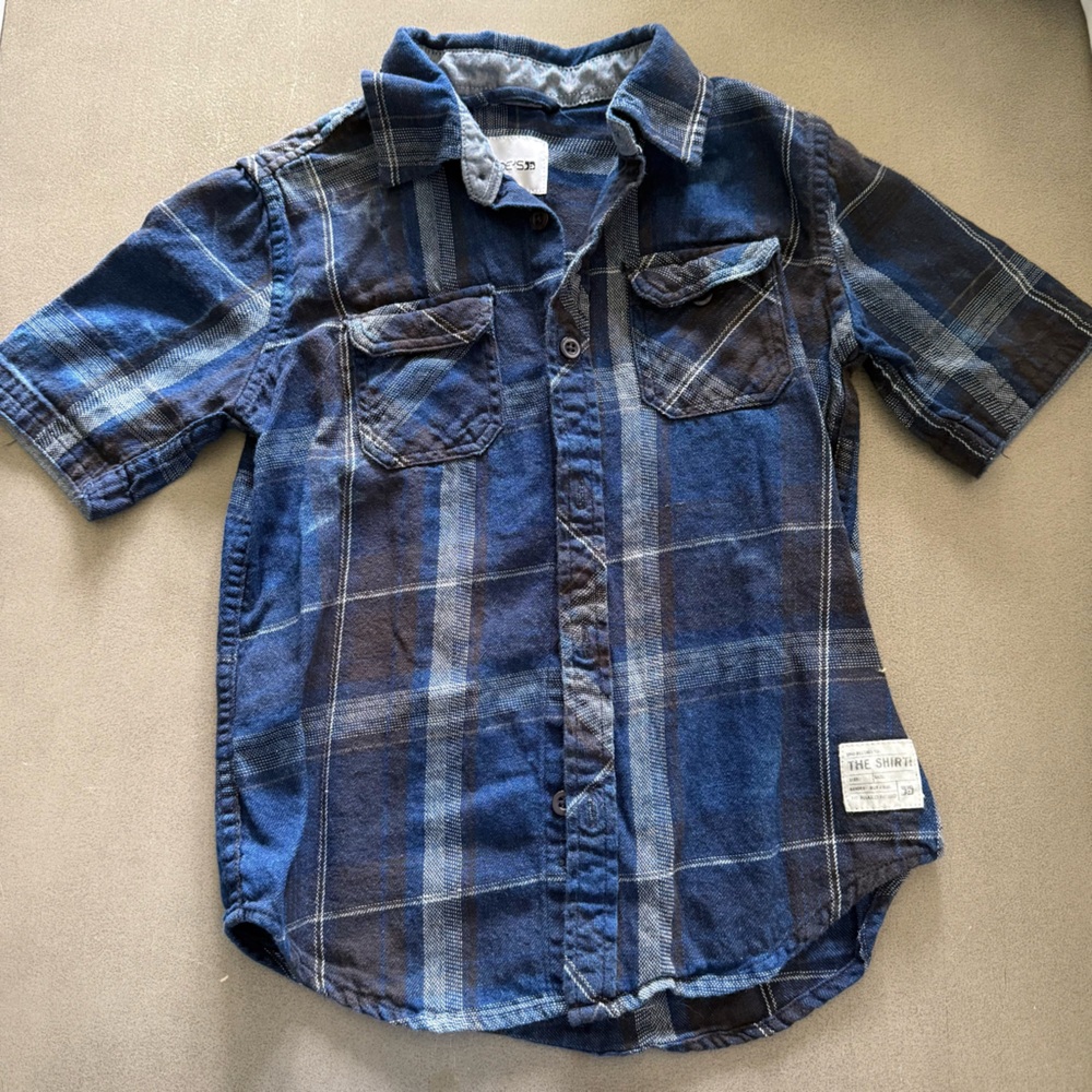 Joe's Jeans Kids Blue Plaid Shirt